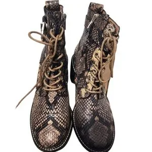 Joie Shoes New Joie Raster Block Heel Snakeskin Embossed
